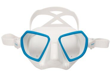 Маска Salvimar NOAH, белый/голубой, для подводного плавания